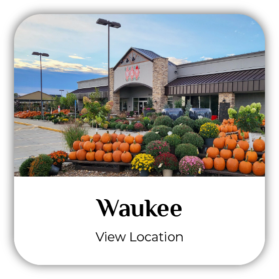 Waukee, Iowa, Earl May Garden Center storefront.